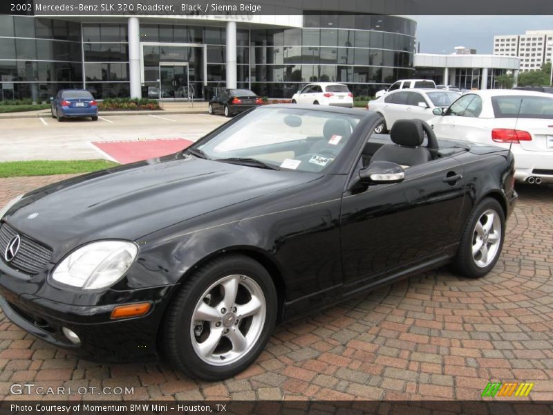 Black / Sienna Beige 2002 Mercedes-Benz SLK 320 Roadster