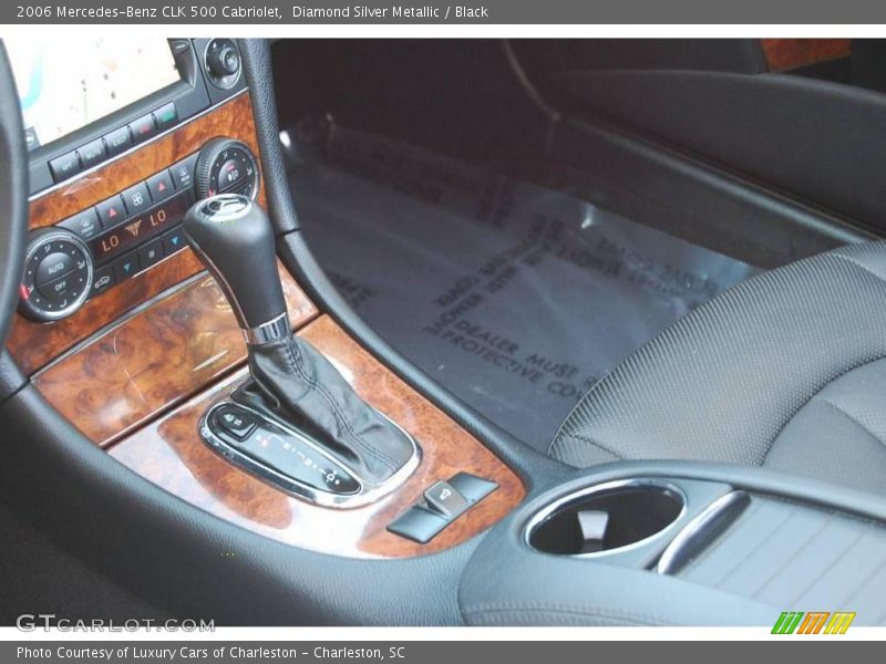 Diamond Silver Metallic / Black 2006 Mercedes-Benz CLK 500 Cabriolet