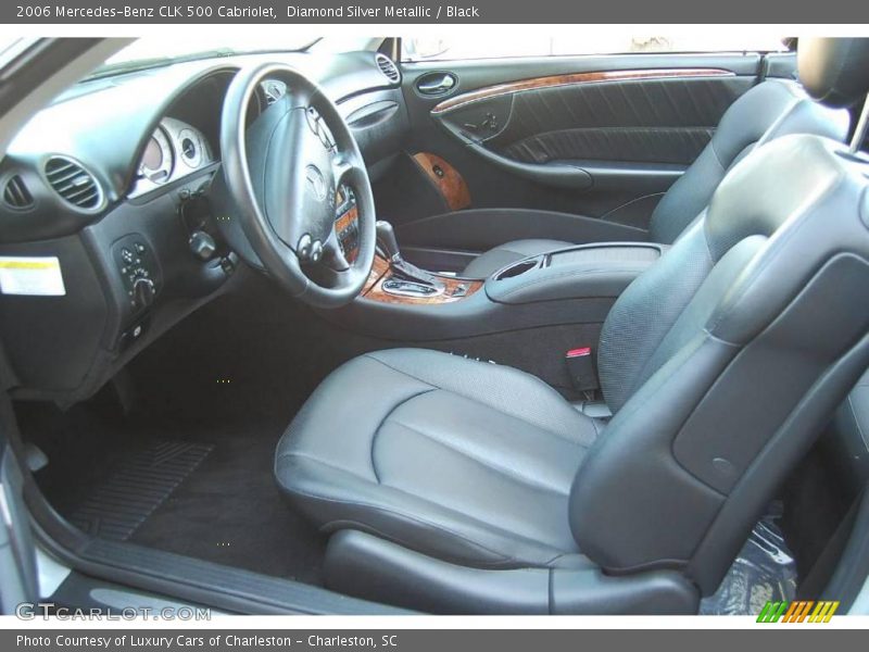 Diamond Silver Metallic / Black 2006 Mercedes-Benz CLK 500 Cabriolet