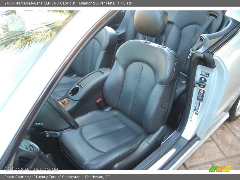 Diamond Silver Metallic / Black 2006 Mercedes-Benz CLK 500 Cabriolet