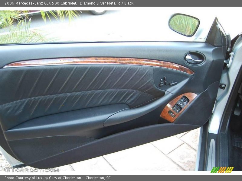 Diamond Silver Metallic / Black 2006 Mercedes-Benz CLK 500 Cabriolet