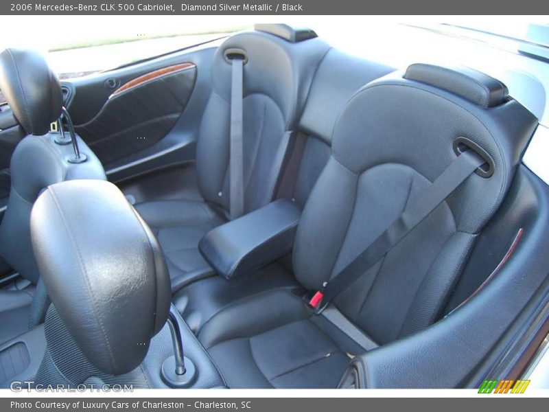 Diamond Silver Metallic / Black 2006 Mercedes-Benz CLK 500 Cabriolet