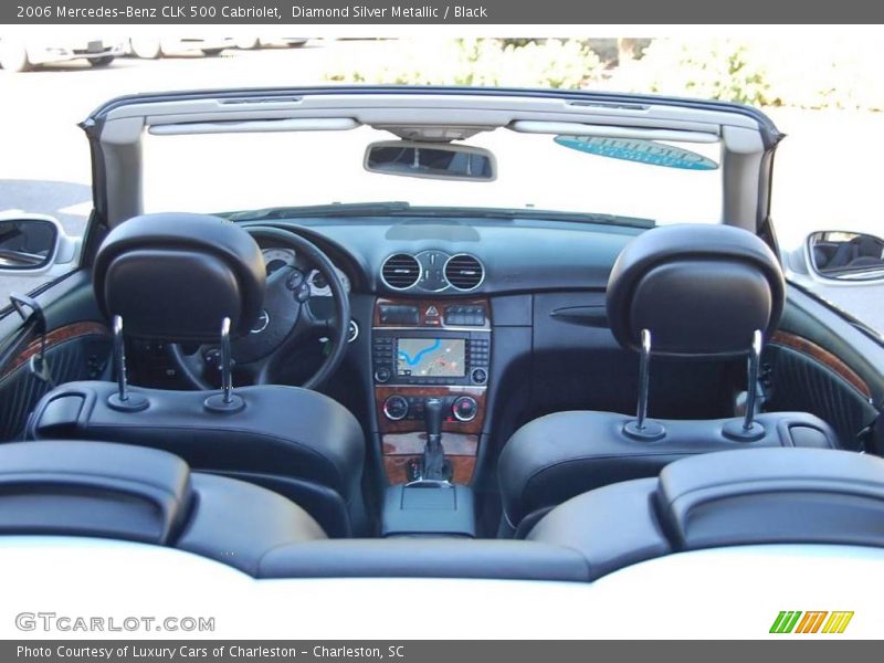 Diamond Silver Metallic / Black 2006 Mercedes-Benz CLK 500 Cabriolet