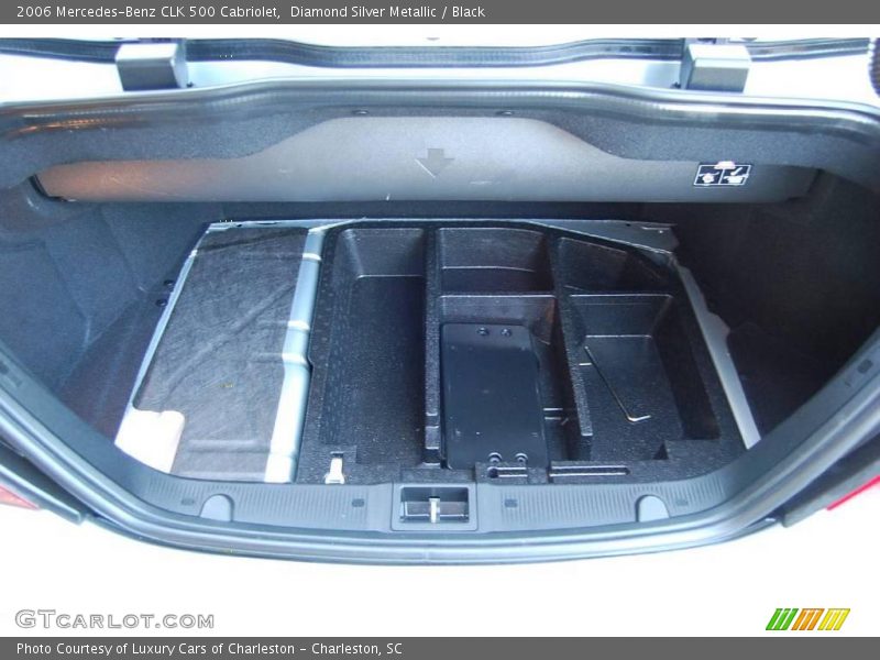 Diamond Silver Metallic / Black 2006 Mercedes-Benz CLK 500 Cabriolet