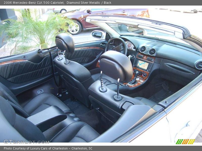 Diamond Silver Metallic / Black 2006 Mercedes-Benz CLK 500 Cabriolet
