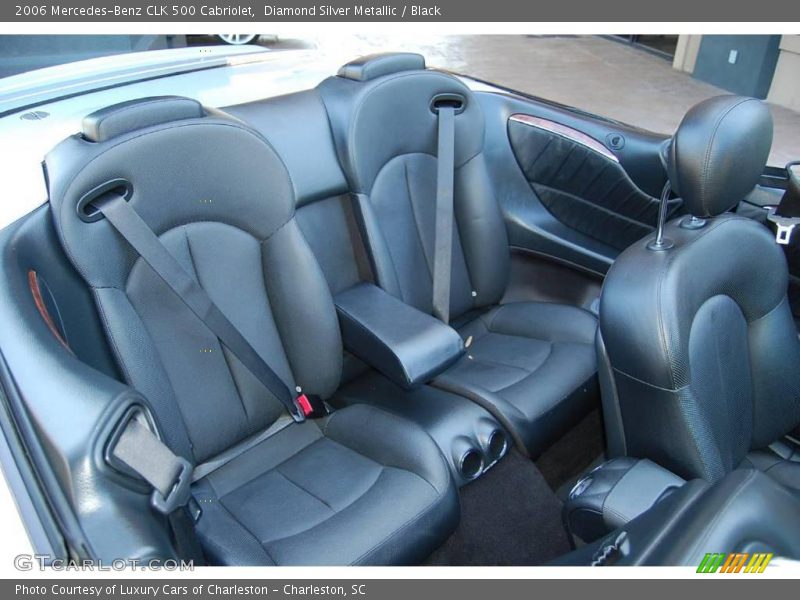 Diamond Silver Metallic / Black 2006 Mercedes-Benz CLK 500 Cabriolet