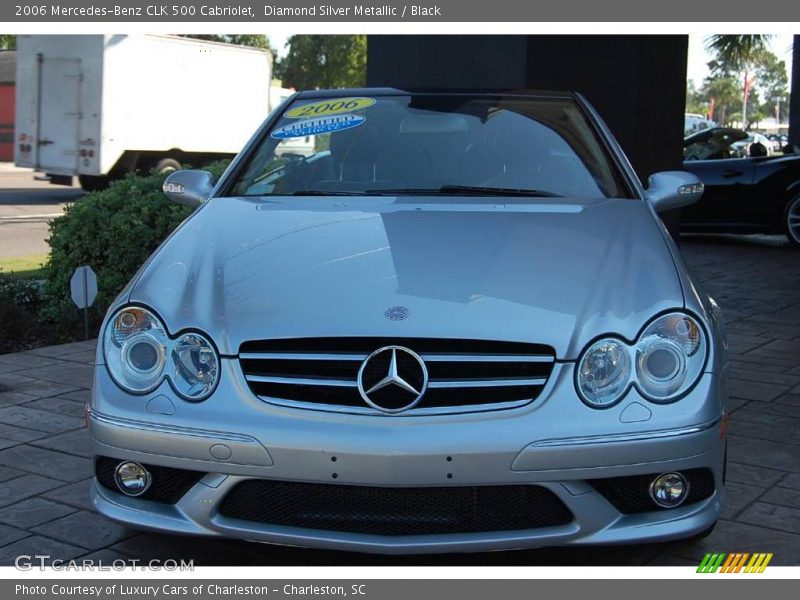 Diamond Silver Metallic / Black 2006 Mercedes-Benz CLK 500 Cabriolet