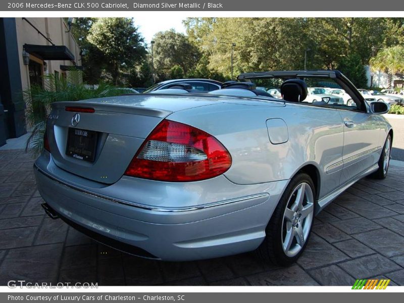 Diamond Silver Metallic / Black 2006 Mercedes-Benz CLK 500 Cabriolet