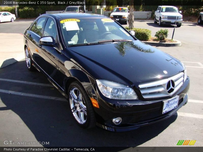 Black / Grey/Black 2008 Mercedes-Benz C 350 Sport