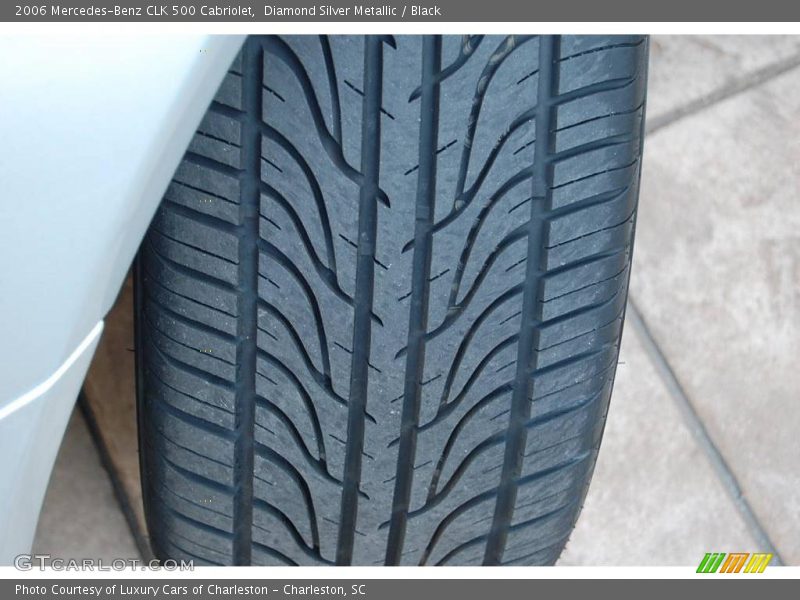 Diamond Silver Metallic / Black 2006 Mercedes-Benz CLK 500 Cabriolet