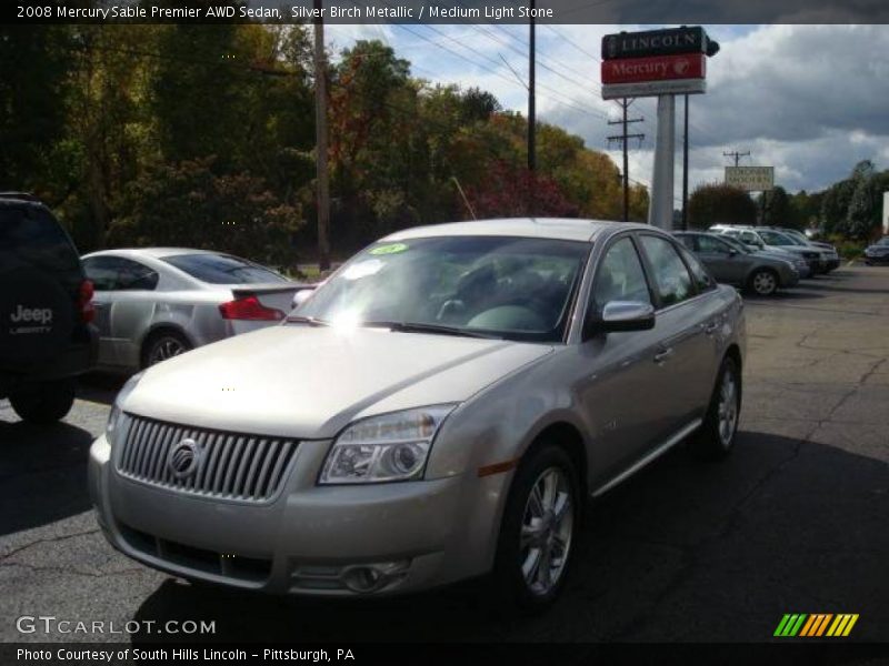 Silver Birch Metallic / Medium Light Stone 2008 Mercury Sable Premier AWD Sedan