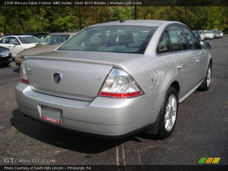Silver Birch Metallic / Medium Light Stone 2008 Mercury Sable Premier AWD Sedan