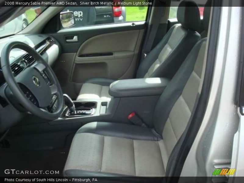 Silver Birch Metallic / Medium Light Stone 2008 Mercury Sable Premier AWD Sedan