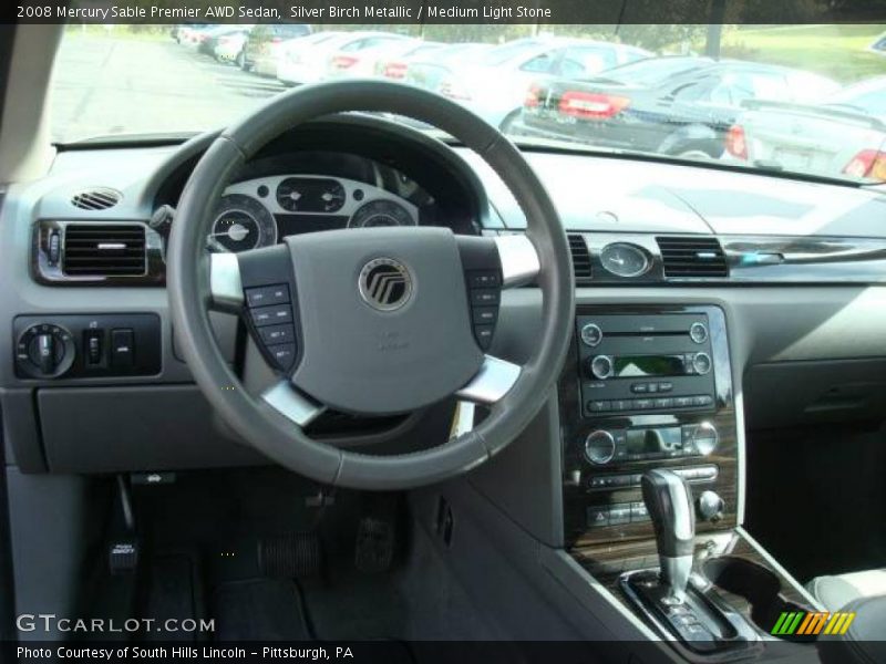 Silver Birch Metallic / Medium Light Stone 2008 Mercury Sable Premier AWD Sedan