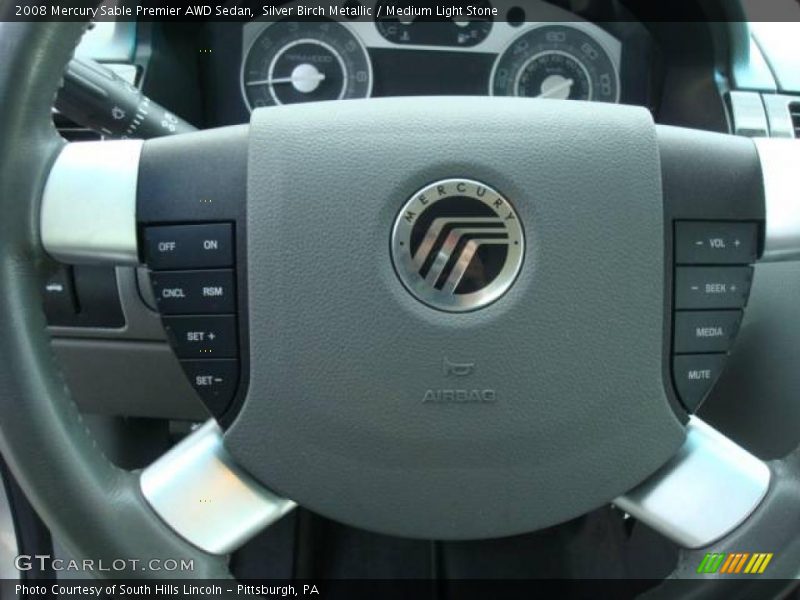 Silver Birch Metallic / Medium Light Stone 2008 Mercury Sable Premier AWD Sedan