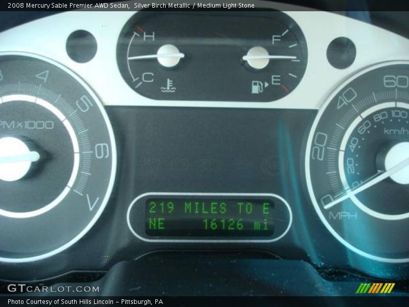 Silver Birch Metallic / Medium Light Stone 2008 Mercury Sable Premier AWD Sedan