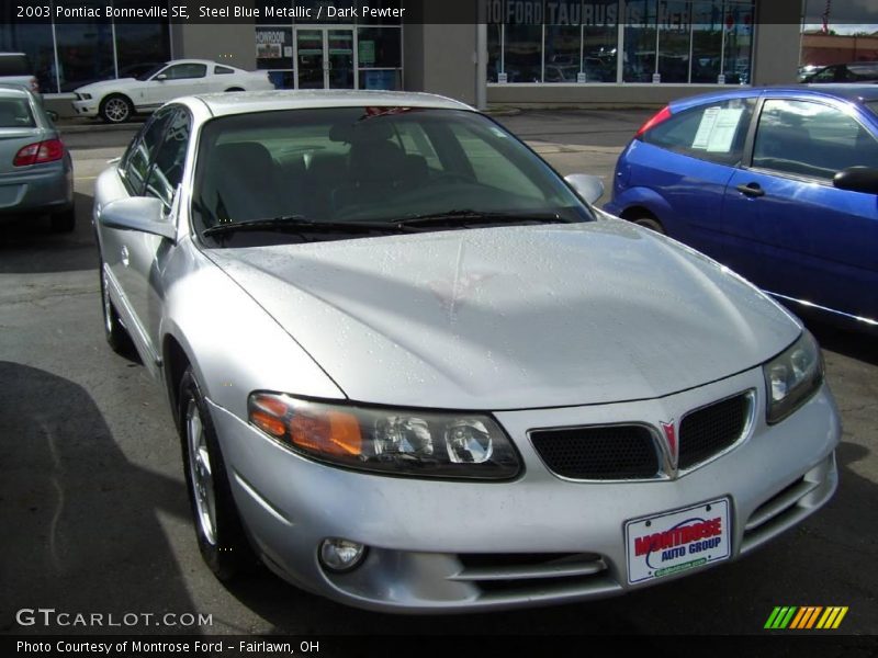 Steel Blue Metallic / Dark Pewter 2003 Pontiac Bonneville SE