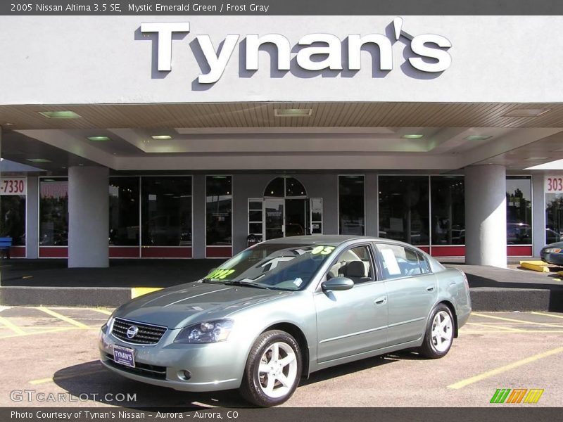 Mystic Emerald Green / Frost Gray 2005 Nissan Altima 3.5 SE