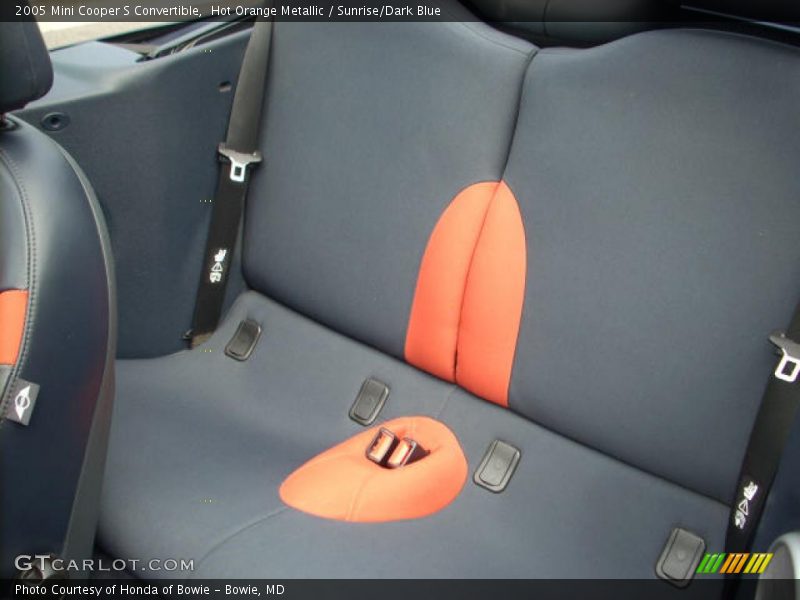 Hot Orange Metallic / Sunrise/Dark Blue 2005 Mini Cooper S Convertible