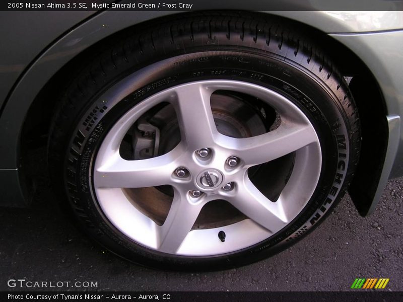 Mystic Emerald Green / Frost Gray 2005 Nissan Altima 3.5 SE