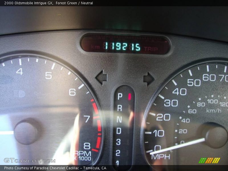 Forest Green / Neutral 2000 Oldsmobile Intrigue GX