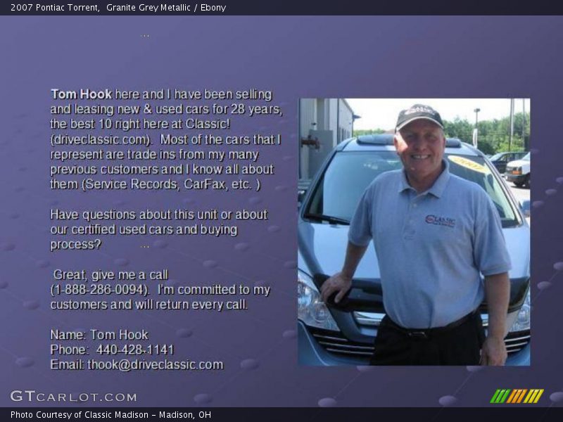 Granite Grey Metallic / Ebony 2007 Pontiac Torrent