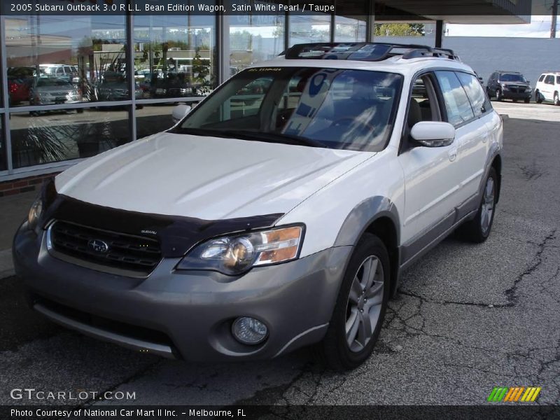 Satin White Pearl / Taupe 2005 Subaru Outback 3.0 R L.L. Bean Edition Wagon