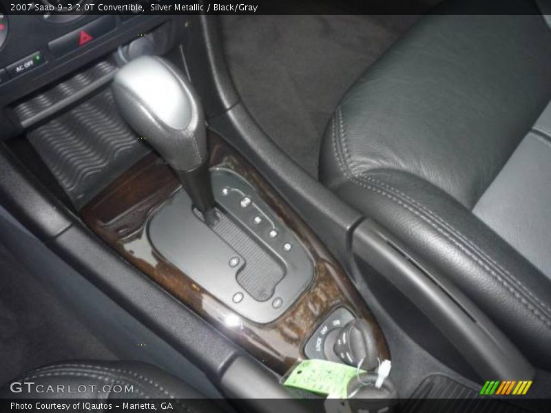 Silver Metallic / Black/Gray 2007 Saab 9-3 2.0T Convertible