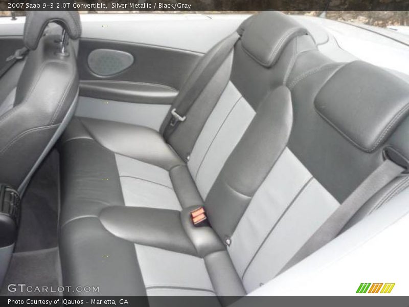 Silver Metallic / Black/Gray 2007 Saab 9-3 2.0T Convertible