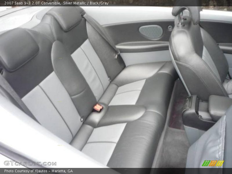 Silver Metallic / Black/Gray 2007 Saab 9-3 2.0T Convertible