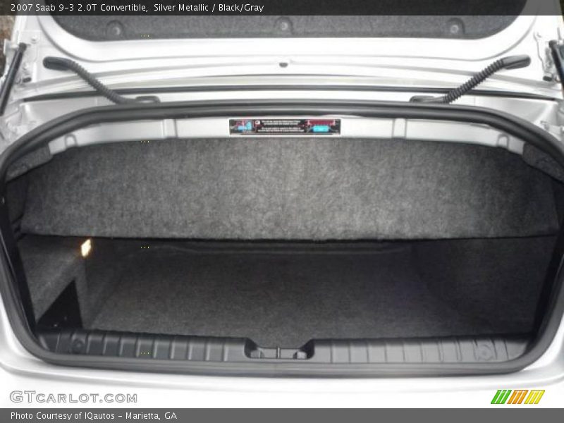 Silver Metallic / Black/Gray 2007 Saab 9-3 2.0T Convertible
