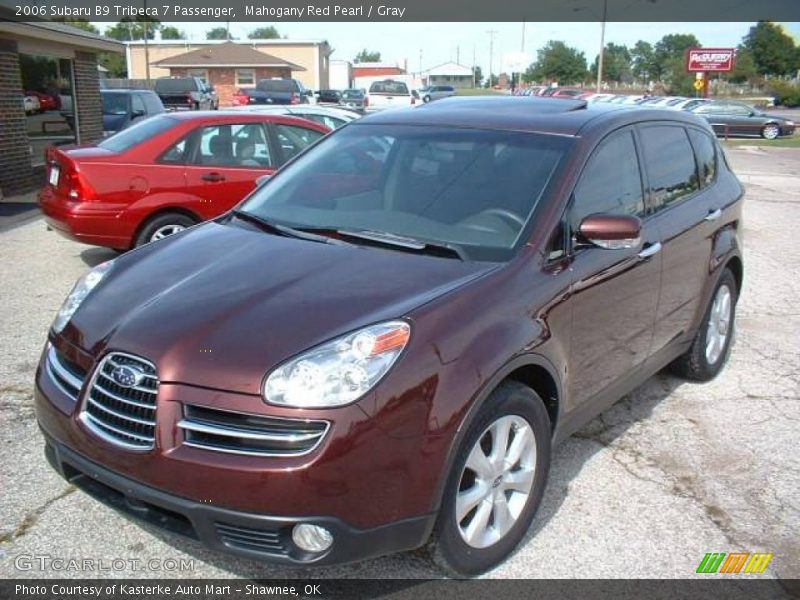 Mahogany Red Pearl / Gray 2006 Subaru B9 Tribeca 7 Passenger