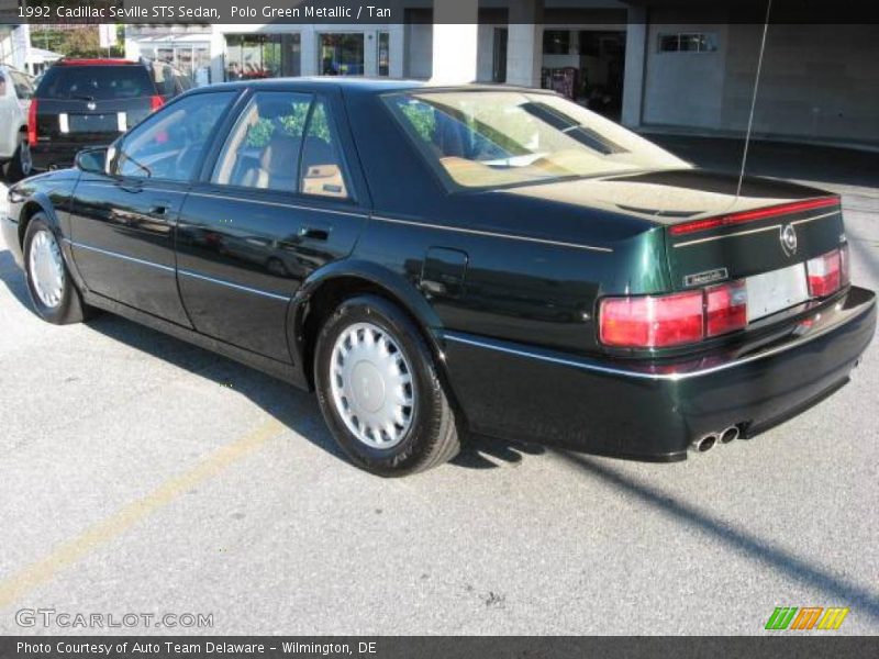 Polo Green Metallic / Tan 1992 Cadillac Seville STS Sedan