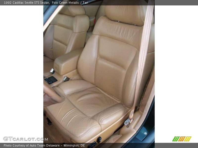 Polo Green Metallic / Tan 1992 Cadillac Seville STS Sedan