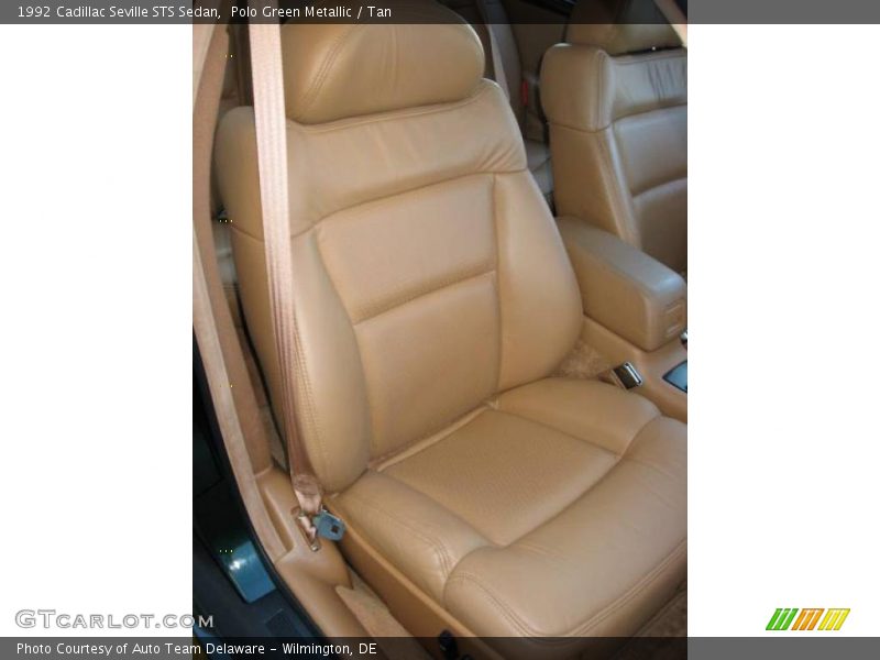 Polo Green Metallic / Tan 1992 Cadillac Seville STS Sedan
