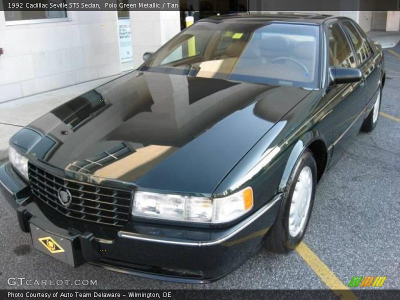 Polo Green Metallic / Tan 1992 Cadillac Seville STS Sedan