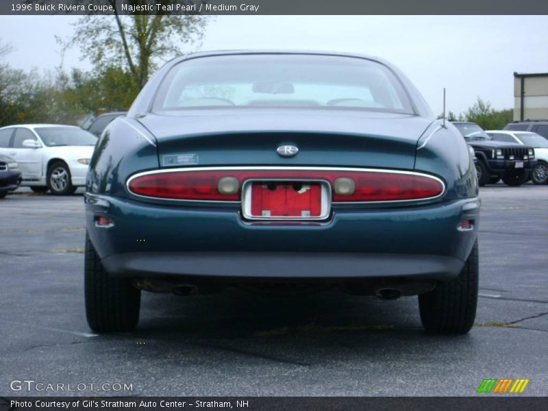 Majestic Teal Pearl / Medium Gray 1996 Buick Riviera Coupe