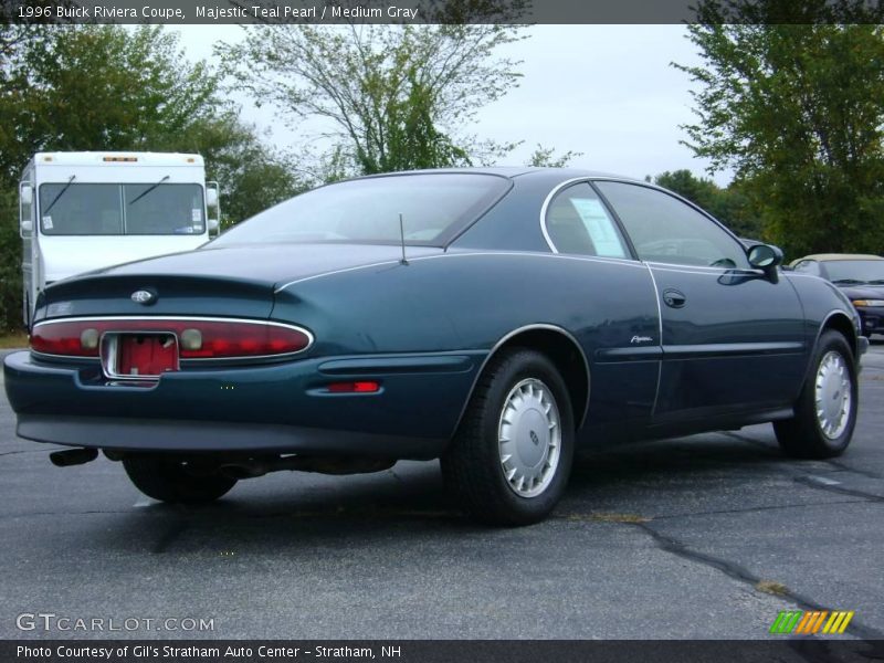 Majestic Teal Pearl / Medium Gray 1996 Buick Riviera Coupe