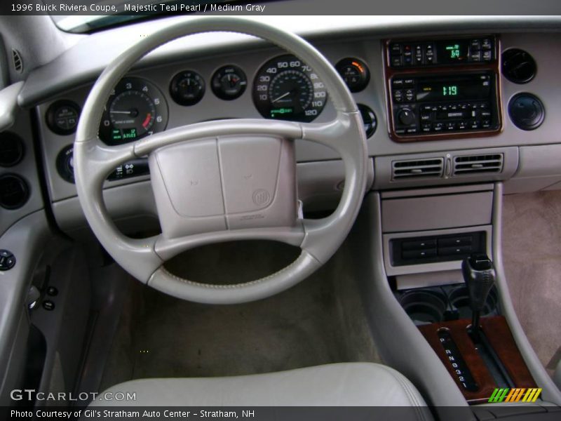 Majestic Teal Pearl / Medium Gray 1996 Buick Riviera Coupe