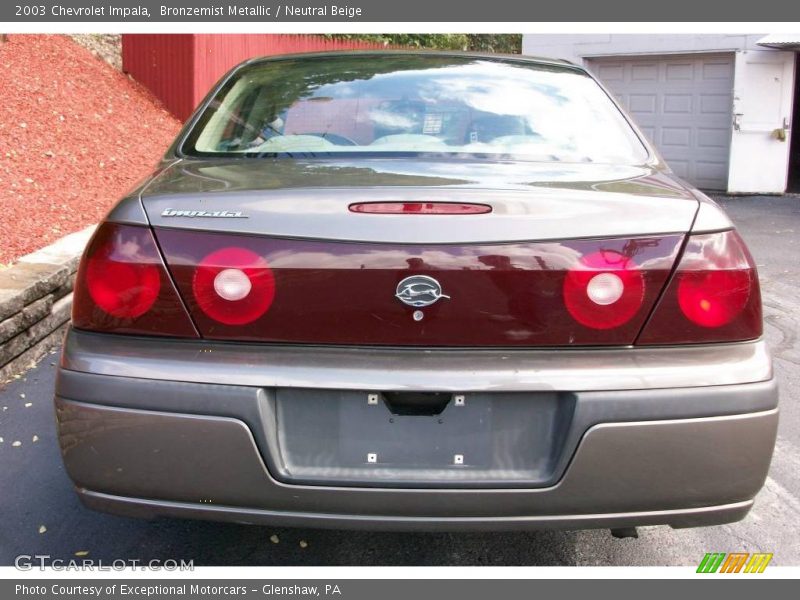 Bronzemist Metallic / Neutral Beige 2003 Chevrolet Impala