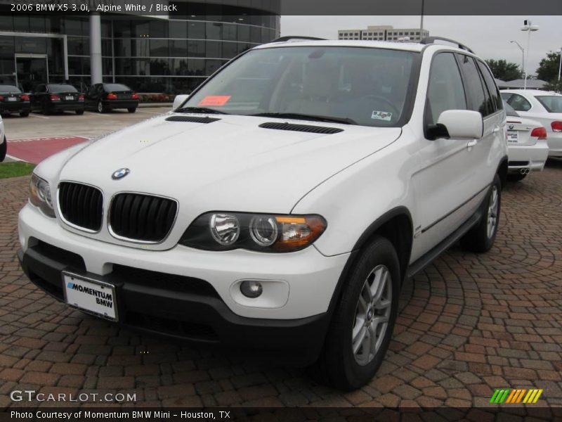 Alpine White / Black 2006 BMW X5 3.0i