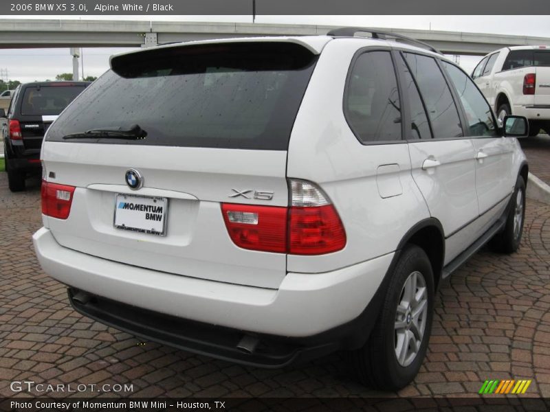Alpine White / Black 2006 BMW X5 3.0i