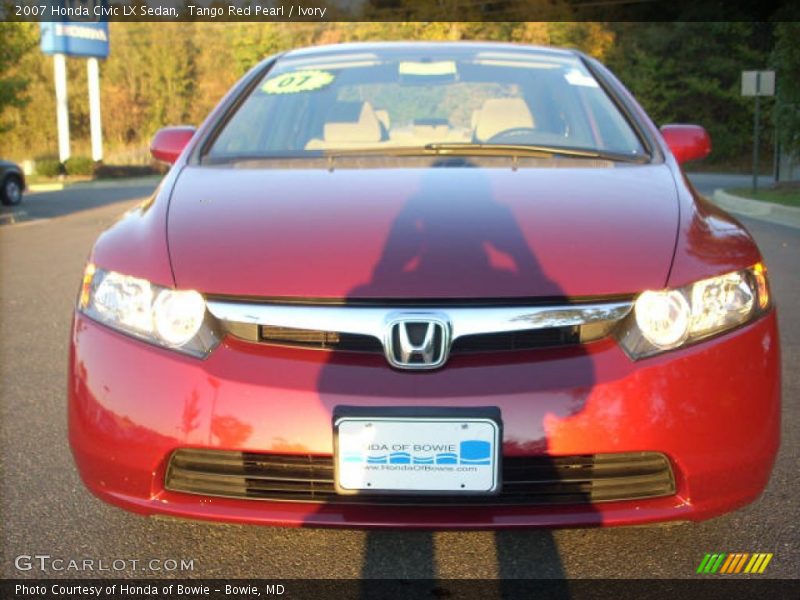 Tango Red Pearl / Ivory 2007 Honda Civic LX Sedan