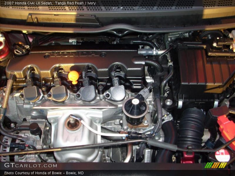 Tango Red Pearl / Ivory 2007 Honda Civic LX Sedan