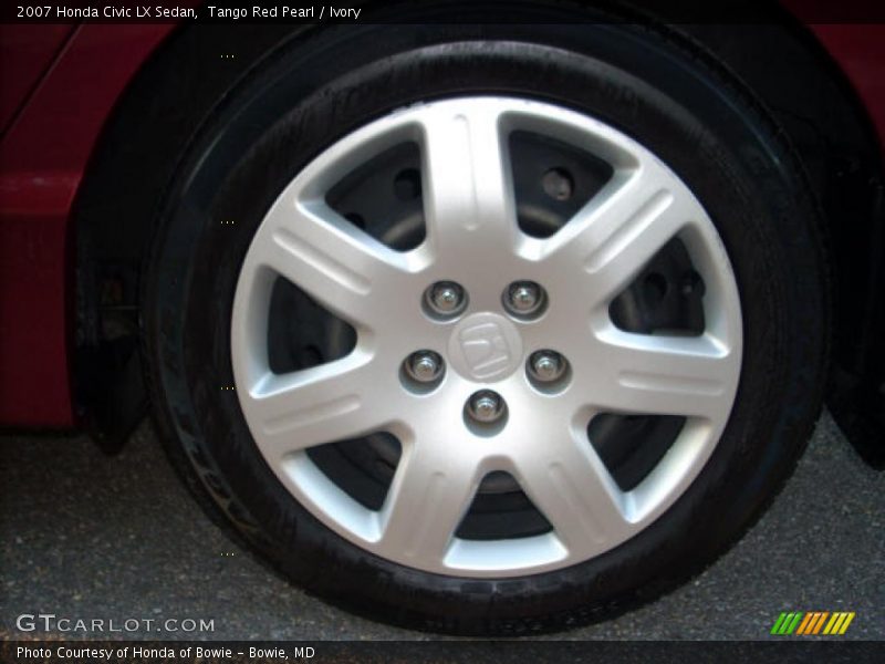 Tango Red Pearl / Ivory 2007 Honda Civic LX Sedan