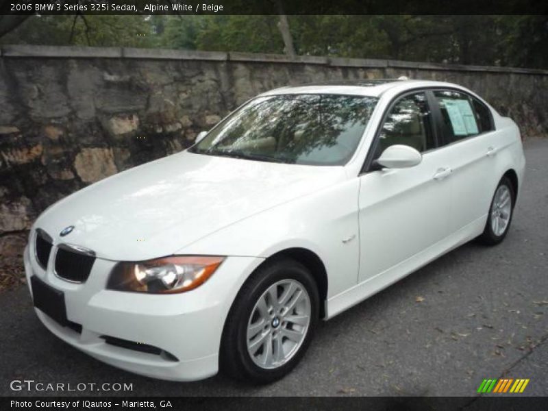 Alpine White / Beige 2006 BMW 3 Series 325i Sedan