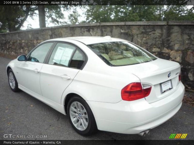 Alpine White / Beige 2006 BMW 3 Series 325i Sedan