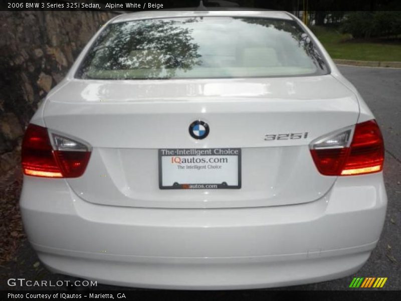 Alpine White / Beige 2006 BMW 3 Series 325i Sedan