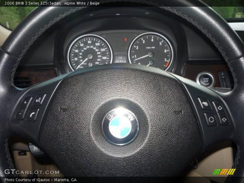 Alpine White / Beige 2006 BMW 3 Series 325i Sedan