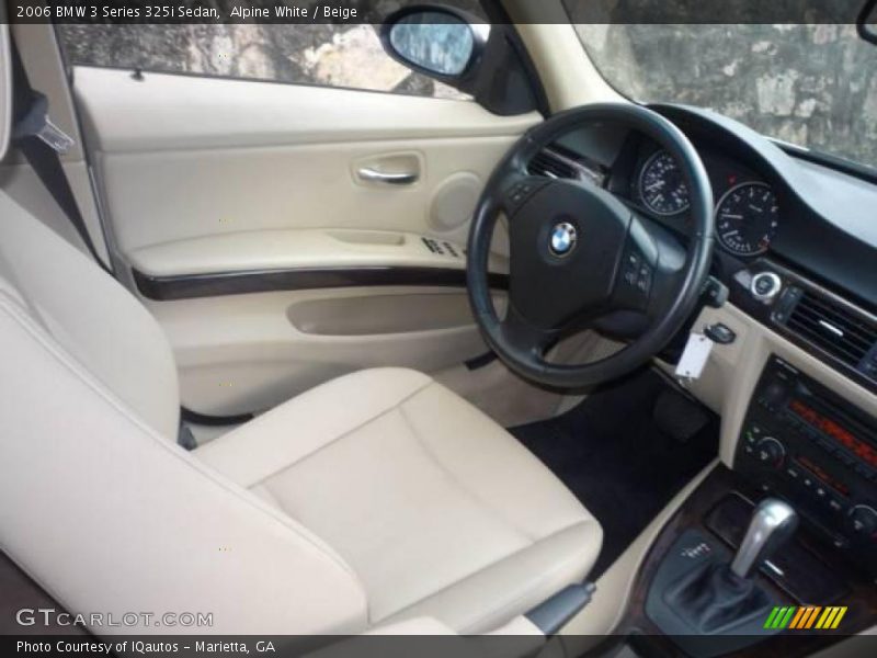 Alpine White / Beige 2006 BMW 3 Series 325i Sedan